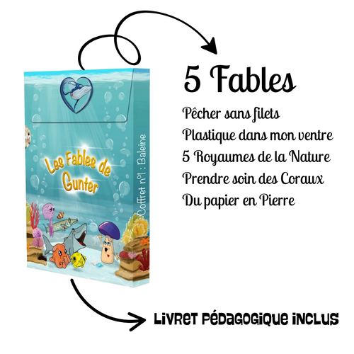 Coffret éducatif Baleine (01) – 5 Fables de Gunter