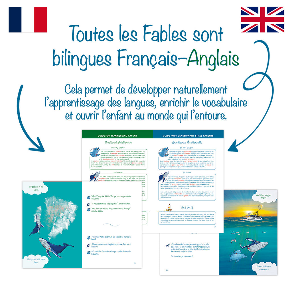 Pack de 2 coffrets éducatifs : Baleine & Lièvre