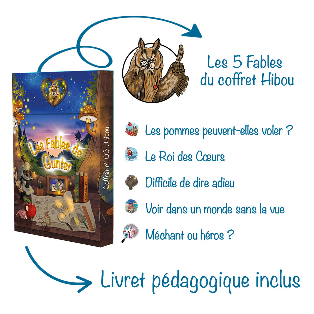 3 Coffrets éducatifs (Baleine, Lièvre, Hibou) + L’Économie Bleue 5.0