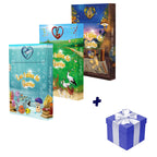 Pack de 3 Coffrets éducatifs : Baleine, Lièvre & Hibou